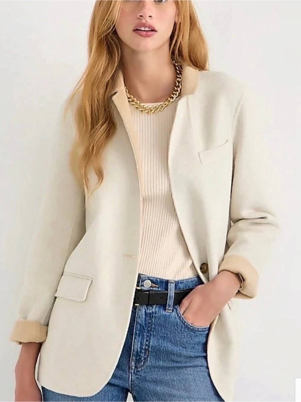 J.Crew Leighton Blazer Jacket in Double Faced Blend